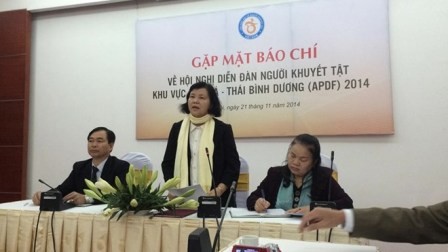 Việt Nam đăng cai tổ chức Hội nghị diễn đàn người khuyết tật khu vực châu Á-Thái Bình Dương năm 2014 - ảnh 1